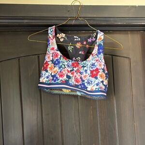 Johnny Was Floral Sports Bra - Multicolor